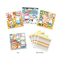 With Coloured Dots Sticker Set