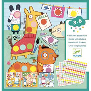 With Coloured Dots Sticker Set