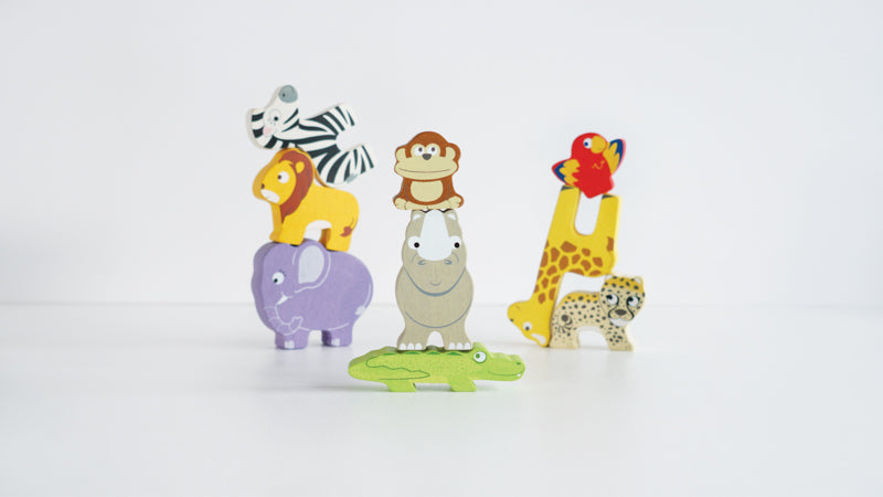 Africa Stacking Animals and Bag - Petilou