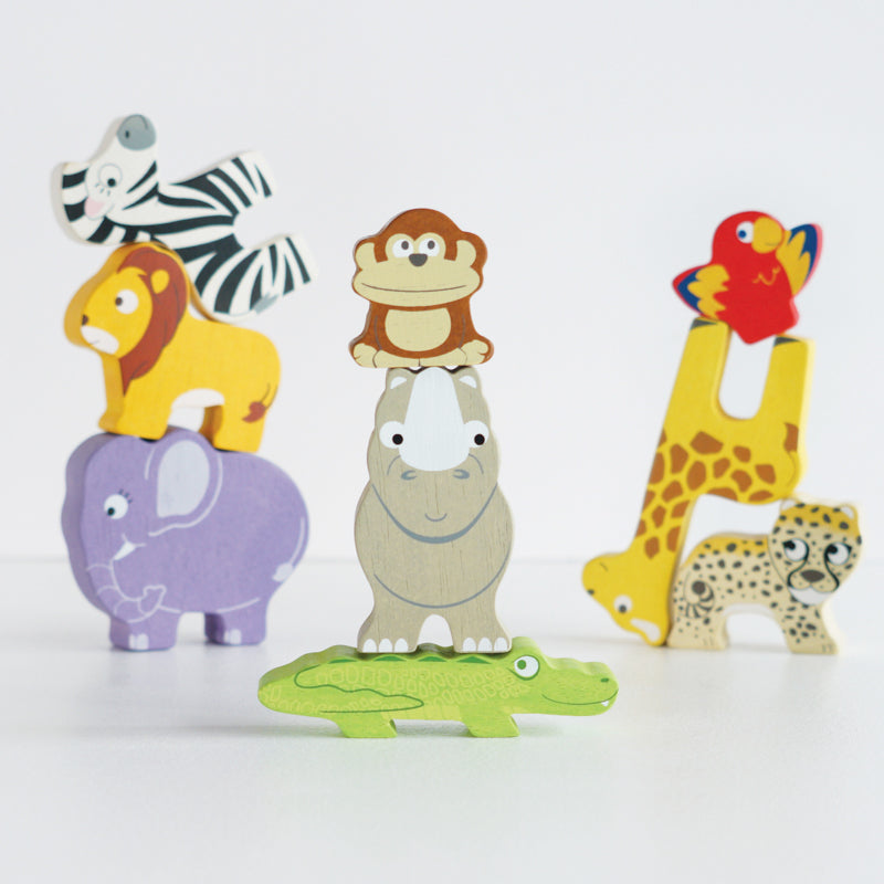 Africa Stacking Animals and Bag - Petilou